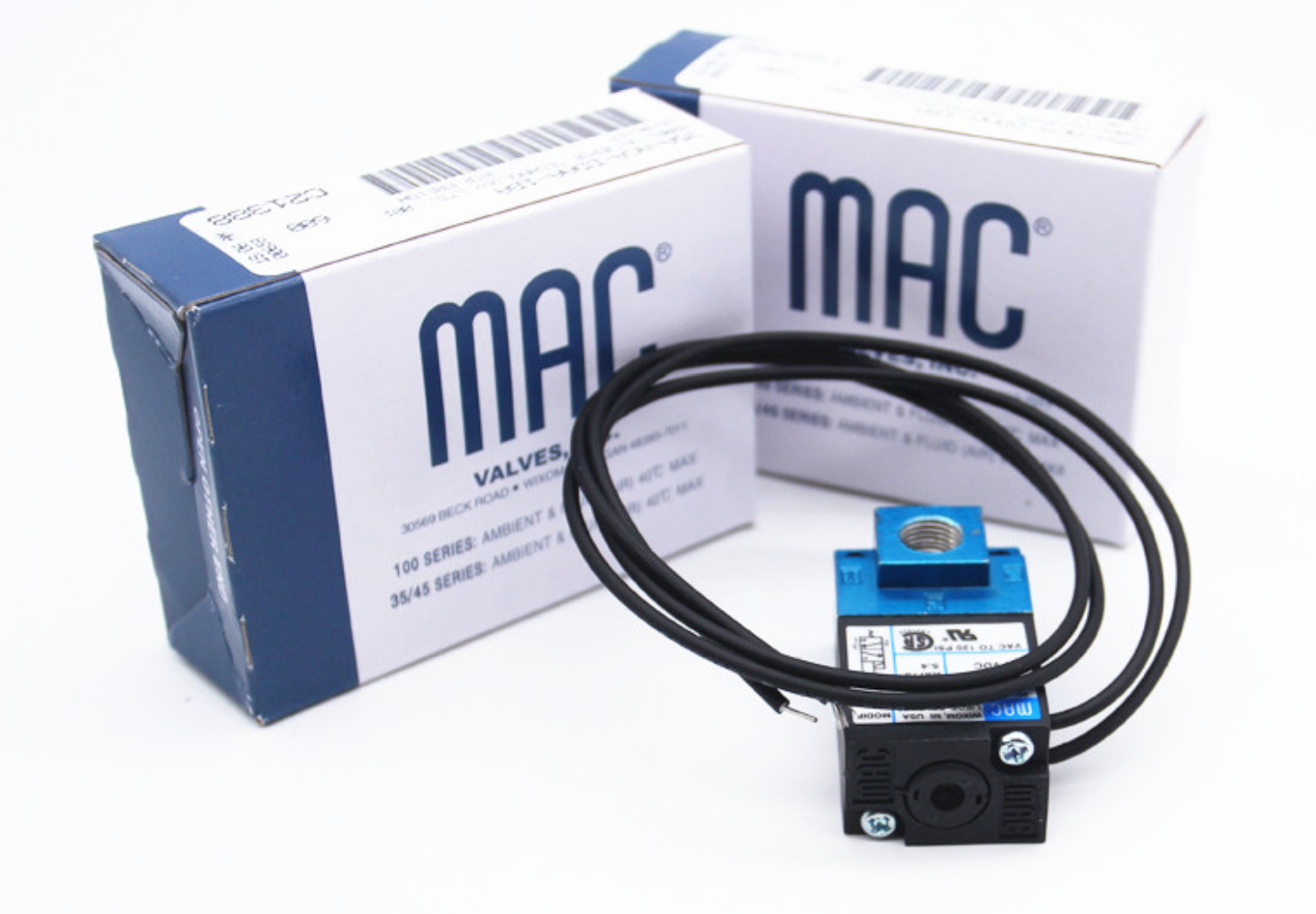 3 weg hoogfrequente magneetventiel 1/8 BSP NPT 12V 24V DC 35A ACA/AAA DDAA  1BA/DDBA/DDFA MAC markering doseermachineklep (kleur: 35A ACA DDAA 1BA, maat: 8 mm