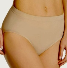BALI Comfort Revolution Easylite Seamless Taupe Nude Hi Cut Panty Womens Sz M L