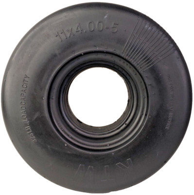 11x4.00-5 Run flat free solid TIRE some Green Works & other zero turn mower