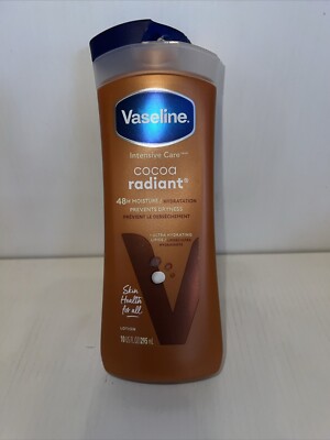 Vaseline Intensive Care Cocoa Radiant Body Lotion for Dry Skin, 10 fl oz