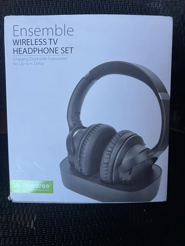 Avantree Ensemble 5.0 Wireless Headphones for TV Watching w/Transmitter & Dock