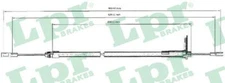LPR C0440B Cable, Parking Brake for Mercedes-Benz