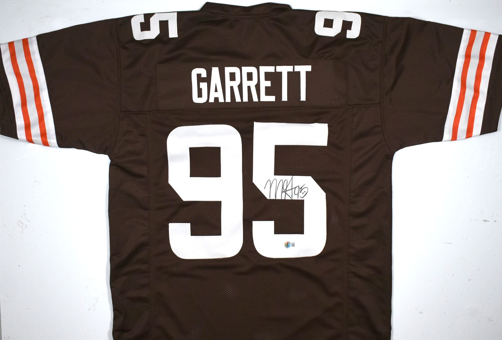 Myles Garrett Autographed Signed Cleveland Browns Brown Pro Style Jersey - Beckett W Hologram *Black 