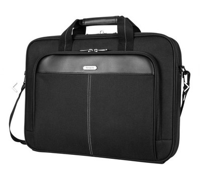 Targus 15-16'' Slim Briefcase Laptop Bag Black Polyester TCT027US Lightweight