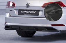 Heck Ansatz Spoiler Tuning Diffusor Carbon Look für VW Golf 7 Variant HA241-C
