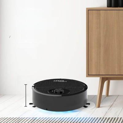 Compact Robot Vacuum Cleaner Mop 5.4cm Height USB Rechargeable Floor Cleaner