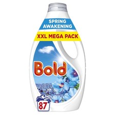 Bold Washing Liquid Laundry Detergent 87 Washes 2.697l Spring Awakening Outdo 5.60 per litre