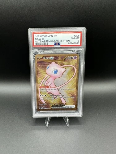 Pokémon: SV Scarlet & Violet 151 Metal Ultra Premium UPC Mew EX 205/165 PSA 8