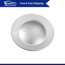 Engine Start Stop Button Covers Kit For Jeep Cherokee For Dodge Silver Tone