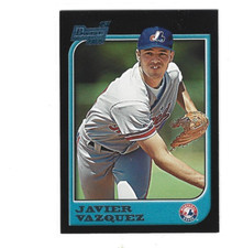 1997 JAVIER VAZQUEZ 1ST BOWMAN ROOKIE CARD. rookie card picture