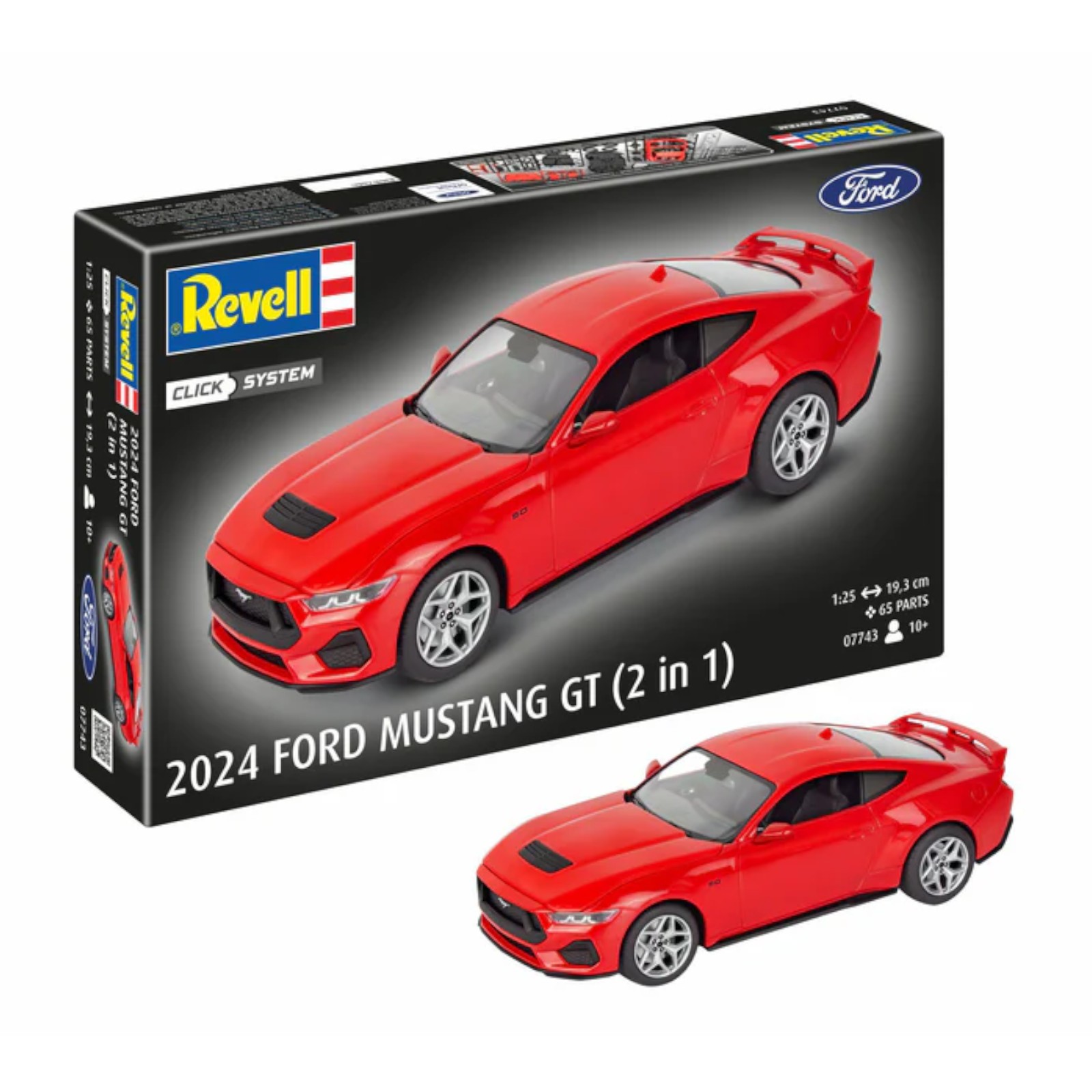 Revell 2024 Ford Mustang GT 2 in 1 Click System Model Kit 07743