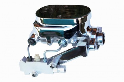 Leed Brakes MFB2 Master Cylinder Kit Universal Chrome Flat Top 1 in. Bore Includ