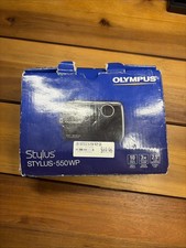 For Parts Olympus Stylus-550WP Black Digital Camera-Water Proof w/Battery