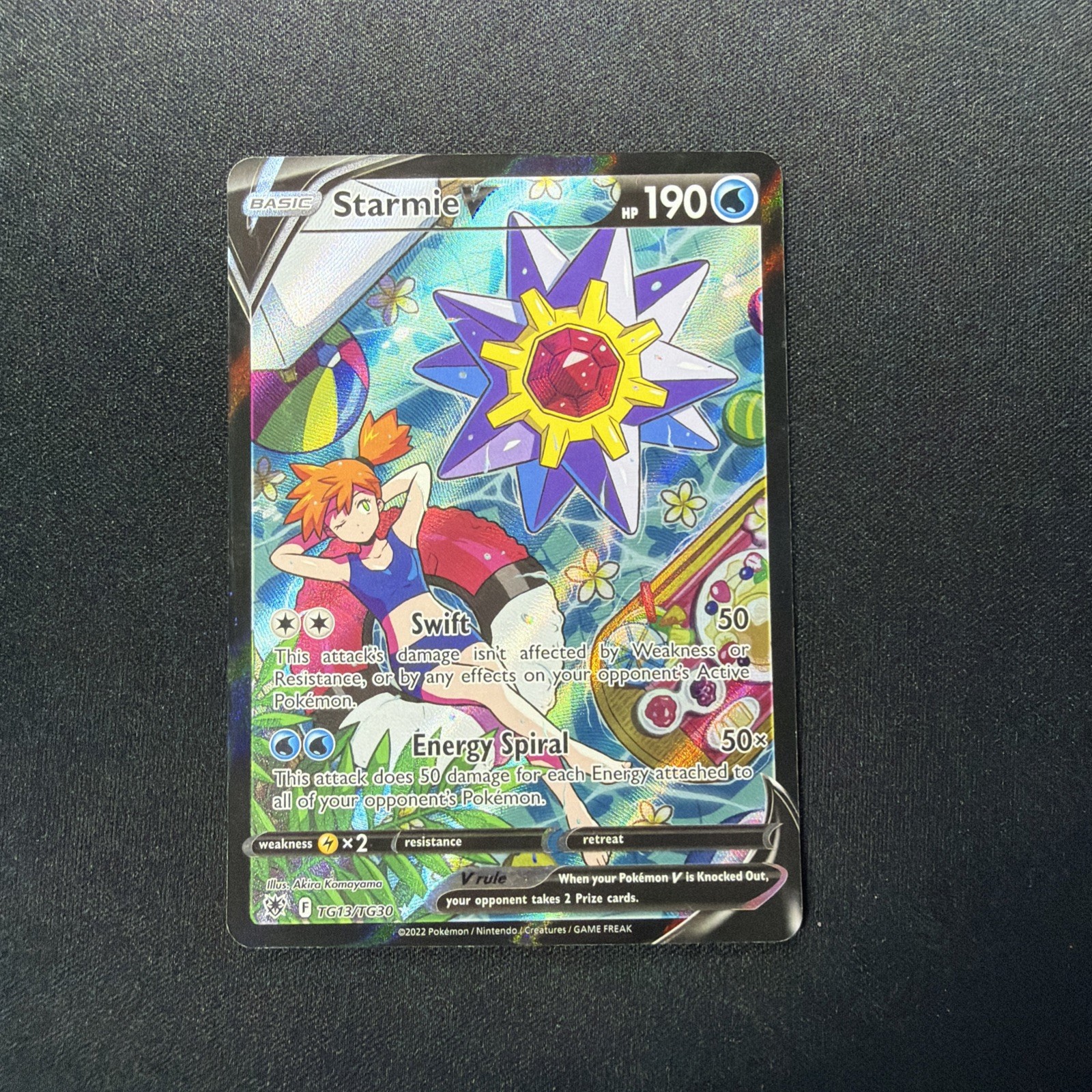 Starmie V TG13/TG30 Swsh10: Astral Radiance Trainer Gallery Holo MP