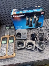 Panasonic KX-TGC224EB Digital Cordless Phone Black - Quad4 Hand Set and Box VGC.