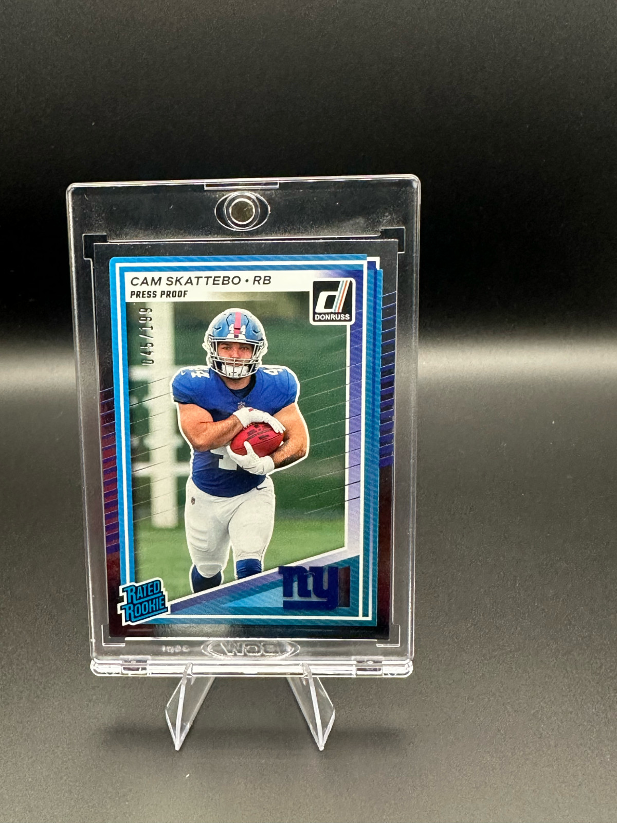 Cam Skattebo 2025 Panini Donruss #302 Silver Rated Rookie Press Proof /199