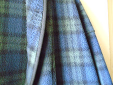 Charter Club Green Blue Plaid Men;s Robe With Belt Size XLarge