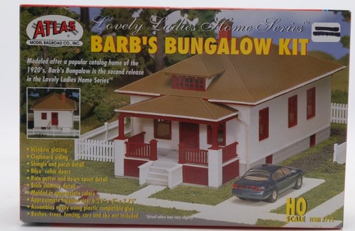 Atlas 0712 HO Lovely Ladies Home Series Barb's Bungalow Home Building Kit | Condition: New