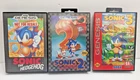 VTG Lot Sega Sonic The Hedgehog Not For Resale, Sonic 2, Sonic 3/In Box Untested
