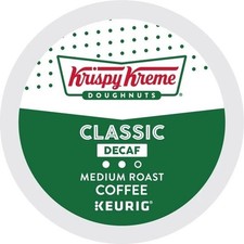 Krispy Kreme Classic Decaf Coffee, 72 K-Cups - Bulk Stock