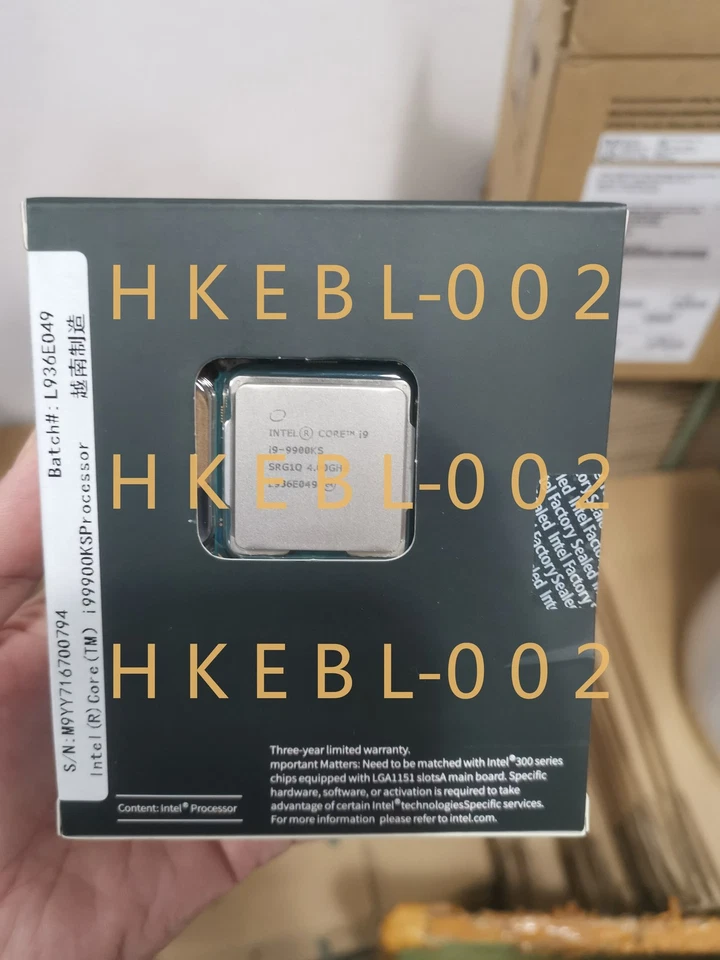 *NEW*Intel Core i9-9900KS 4.0GHz 8-Core 16-Threads LGA1151 SRG1Q CPU Processors - Image 2 of 4