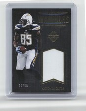 2018 Panini Majestic #UWM-AG Antonio Gates Unsung Warriors Materials Gold #/25