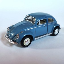 Schuco Volkswagen Beetle Mini Car 1/43 Scale Blue Used