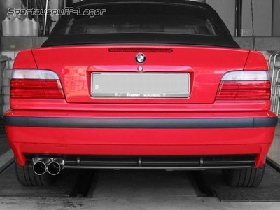 Eisenmann Sportauspuff + VBR BMW 3er E36 325i 328i 2x70mm scharfkantig