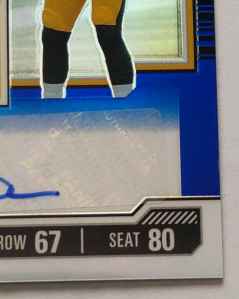 2023 Contenders Optic Darnell Washington Autograph Blue Prizm Rookie Ticket #/75 - Image 2 of 4