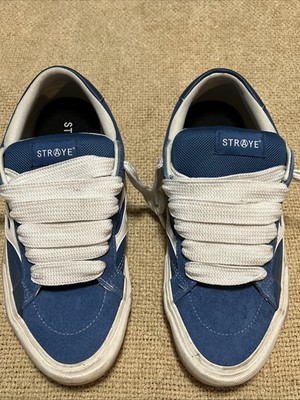 Straye Logan Puff Twuan Skate Shoes Blue White Flame Size 13 Free Shipping  NC