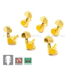 NEW Gotoh SG381-20 Grover Style Button Tuner 16:1 Ratio Keys Set 3x3 - GOLD