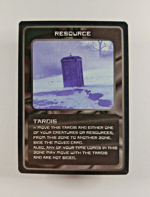TARDIS - Doctor Who CCG card (1996 MMG) Common Resource, Classic Dr TCG