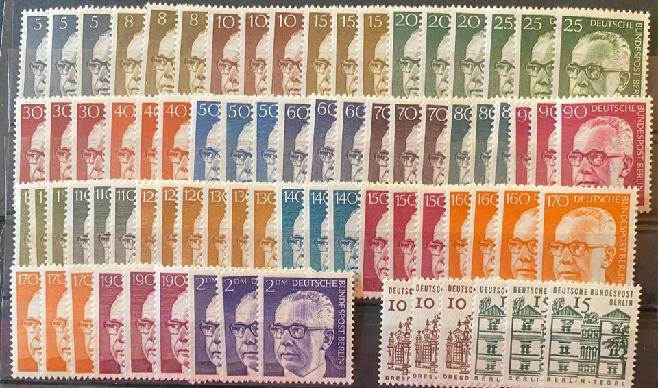 Berlin 3kpl. Heinemann Sätze sauber postfrisch +Zugabe - Bild 1 von 1