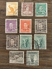 Australia. KGVI 1937 Definitives Short Set. Perf 15x14. All Used.