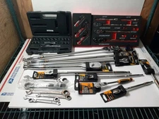 Massive Mechanics Tool Lot  Flex Head Ratchets Gearwrench 1/4",3/8",1/2" Sets 