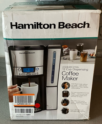 Hamilton Beach 12 Cup Dispensing Coffee Maker & International Coffee Storage