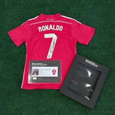 Cristiano Ronaldo Signed Real Madrid Jersey Icons Authentic 2014/2015 Away Pink