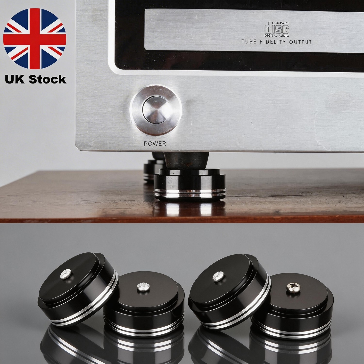 4pcs HIFI Audio Speaker Amplifier Pad Anti-Shock Absorber Feet Isolation Stand