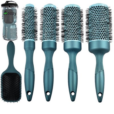 Gulrear 5Pcs Round Brush For Blow Out Professional Round Hair Brush For Blow