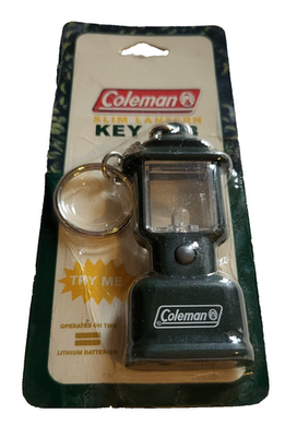 #ad #ad Vintage 2003 COLEMAN Slim Lantern Green Key Fob Chain Light Model 5337 700 NOS $16.00
