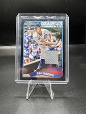 2024 Topps Update Series - 1989 Topps Baseball Relics Ben Brown Black /199