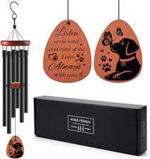 Dog Memorial Gifts Wind Chimes, Loss of Dog Sympathy Windchime Puppy Passing ...