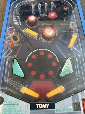 VINTAGE 1983 TOMY ASTRO SHOOTER TABLETOP PINBALL GAME BLUE | eBay