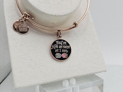Alex Ani Harry Potter Luna Lovegood Your Just As Sane As I Am Rose Gold Bracelet