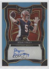 2019 Panini Select Rookie Signatures Light Blue Prizm /49 Ryan Finley Auto 6o3
