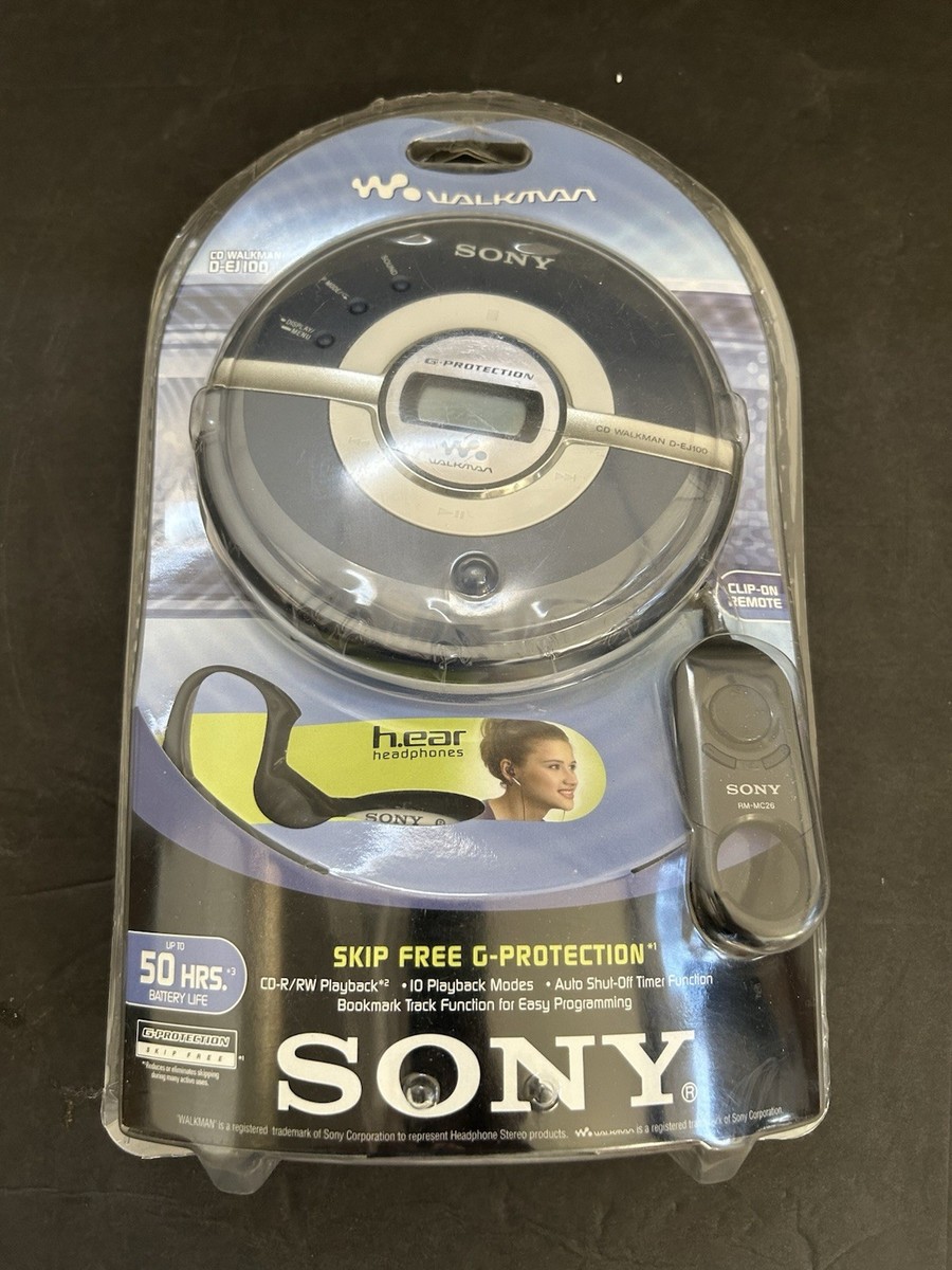 Sony D-EJ100 Walkman Portable CD Player Skip Free G-Protection