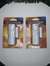 Set Of 2 Wireless Door/Window Entry Alarms Battery Operated YL-333 - Brand New!
