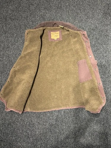 Powder River Outfitters Panhandle Slim Sherpa Lined Canvas Vest Mens L Faded... image 13