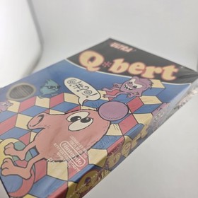 Q bert - Box Only - Nintendo Nes - (Resealed) Shrink Wrap - Authentic (No Game)