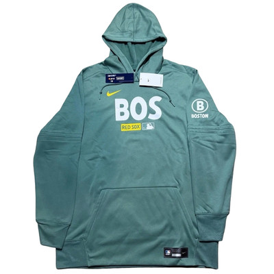 Nike Boston Red Sox City Connect MLB Authentic Collection Hoodie Green Monster